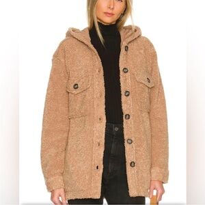 Sanctuary Harlow Sherpa Jacket in Maple